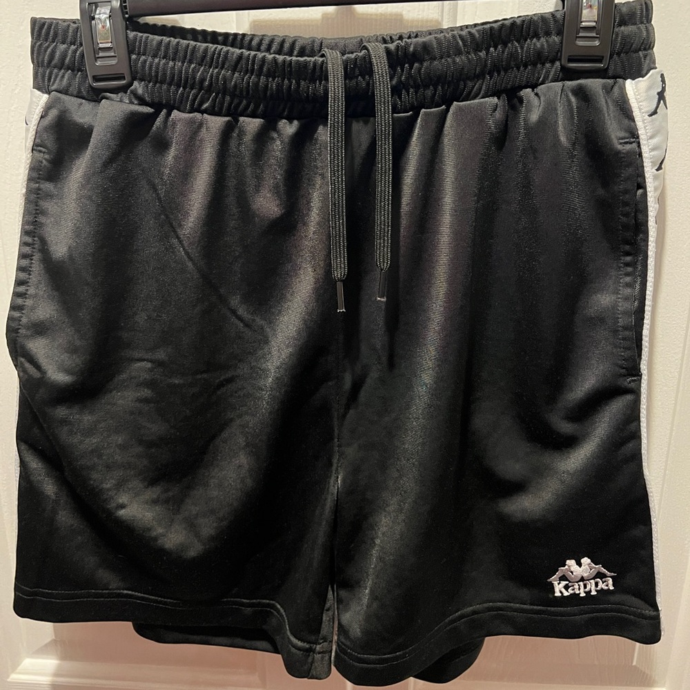 Black Kappa Tracksuit Shorts
